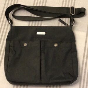 Baggallini cross-body bag; dark gray